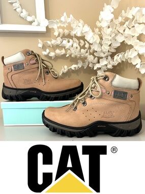 EUC Caterpillar CAT Leather Adventure Hiking Boots Women’s Size 7